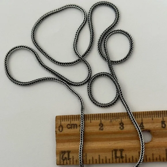 Unisex 925 silver 19.5” chain necklace